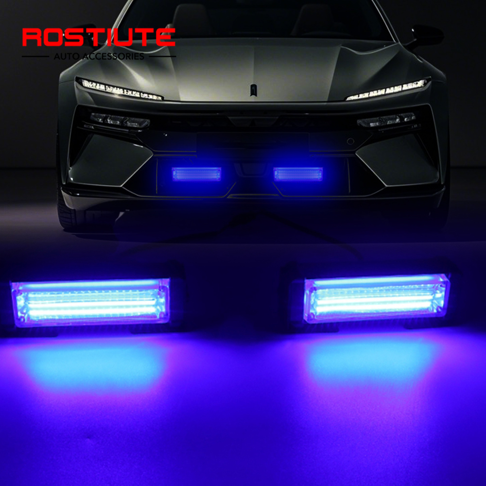 Sos Light Strobe - 2-in-1 COB Grill-Stroboskoplicht 12V LED-Blitzleuchte Blinkende