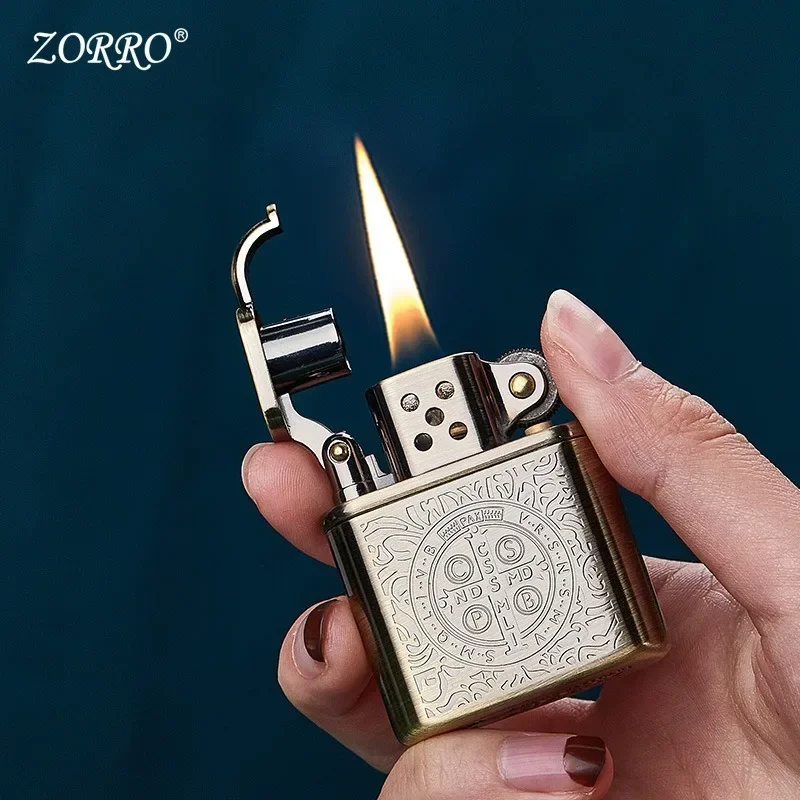 Fire Starting Kit - Zorro Kerosin Feuerzeug Schleifscheibe Vintage Retro