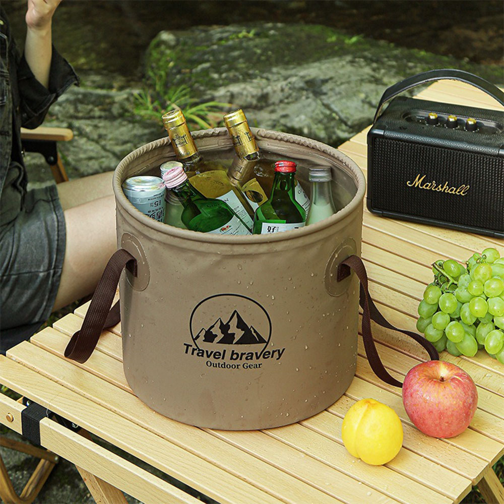 Water Bag Collapsible - Tragbarer Zusammenklappbarer Outdoor-Wassereimer, 10L/20L Faltbares Tragbares