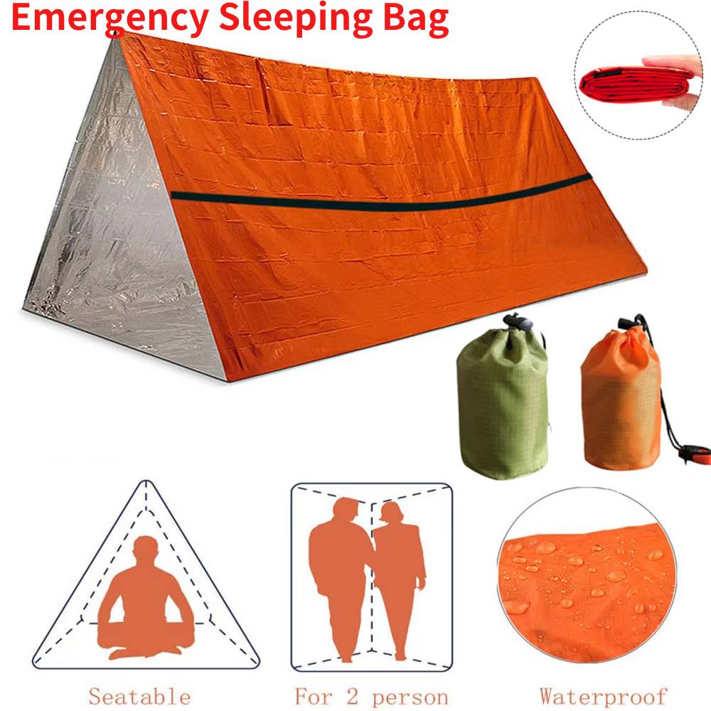 Emergency Mylar Tent - Tragbare Wasserdichte Notfall Überleben Schlafsack Outdoor