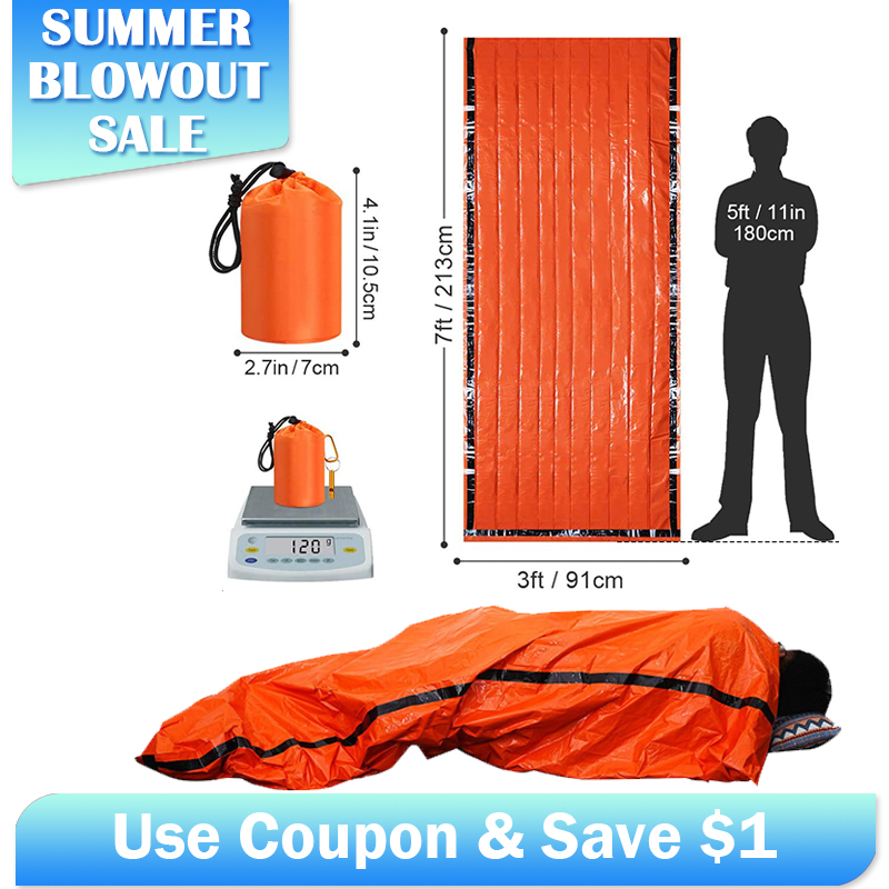 Notfall-Mylar-Schlafsack, ther – Emergency Mylar Tent Bewertung und Preis
